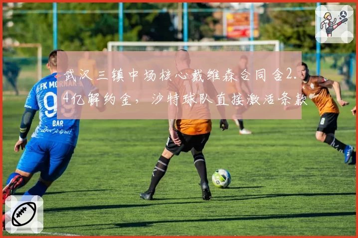 武汉三镇中场核心戴维森合同含2.4亿解约金,沙特球队直接激活条款引中超震动